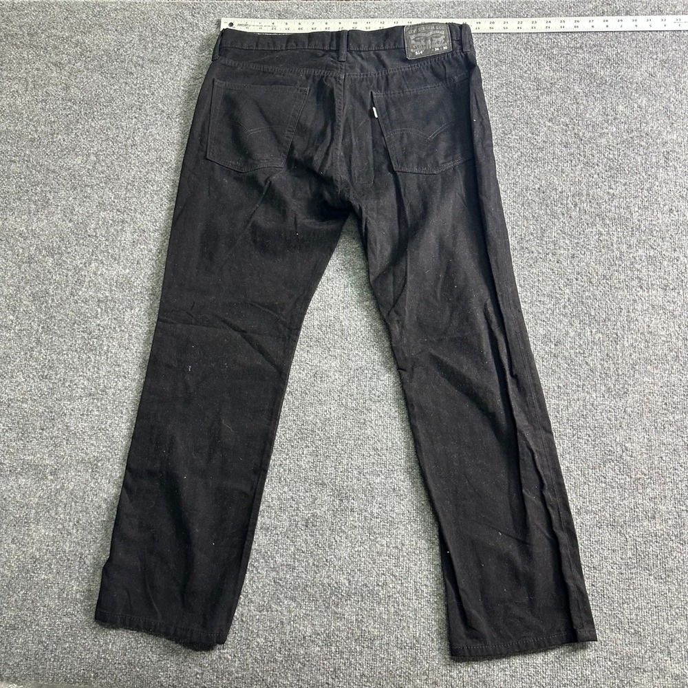 Levi's Jeans Mens Size 34x30 Black 514 Straight Fit Denim Casual Classic Pants - Picture 6 of 7